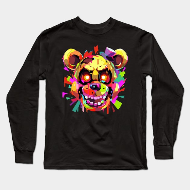 freddy fazbear Long Sleeve T-Shirt by sample the dragon